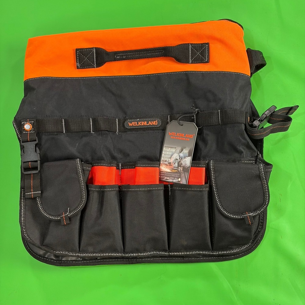 Welkinland Tool Organizer 5-Gallon Bucket Wrap Safety Orange/BLK Waterproof NWT